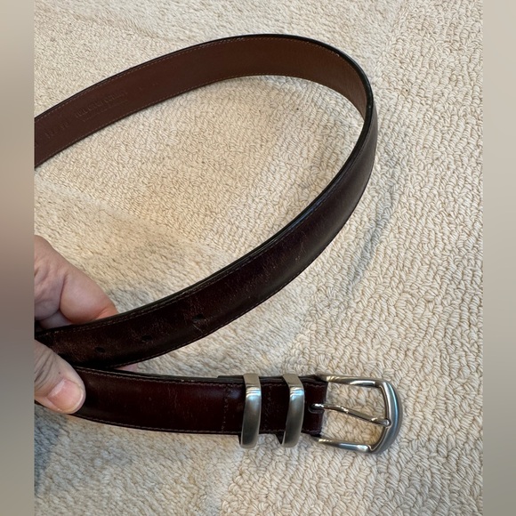 Roundtree And Yorke Brown Leather Belt - Picture 7 of 7
